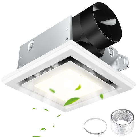 FEITON bathroom exhaust fan light front view with quiet performance