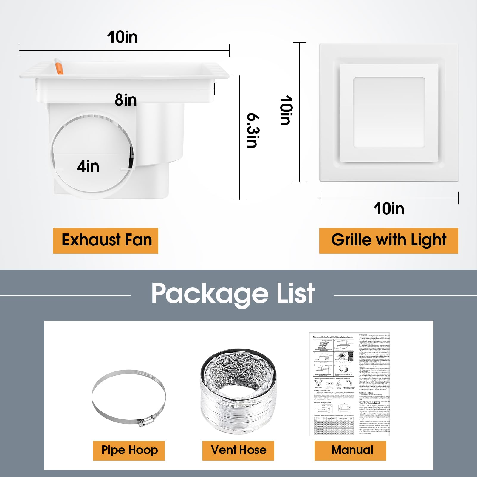 FEITON 10x10 inch panel, easy installation and secure mounting.