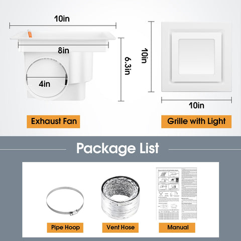 FEITON 10x10 inch panel, easy installation and secure mounting.