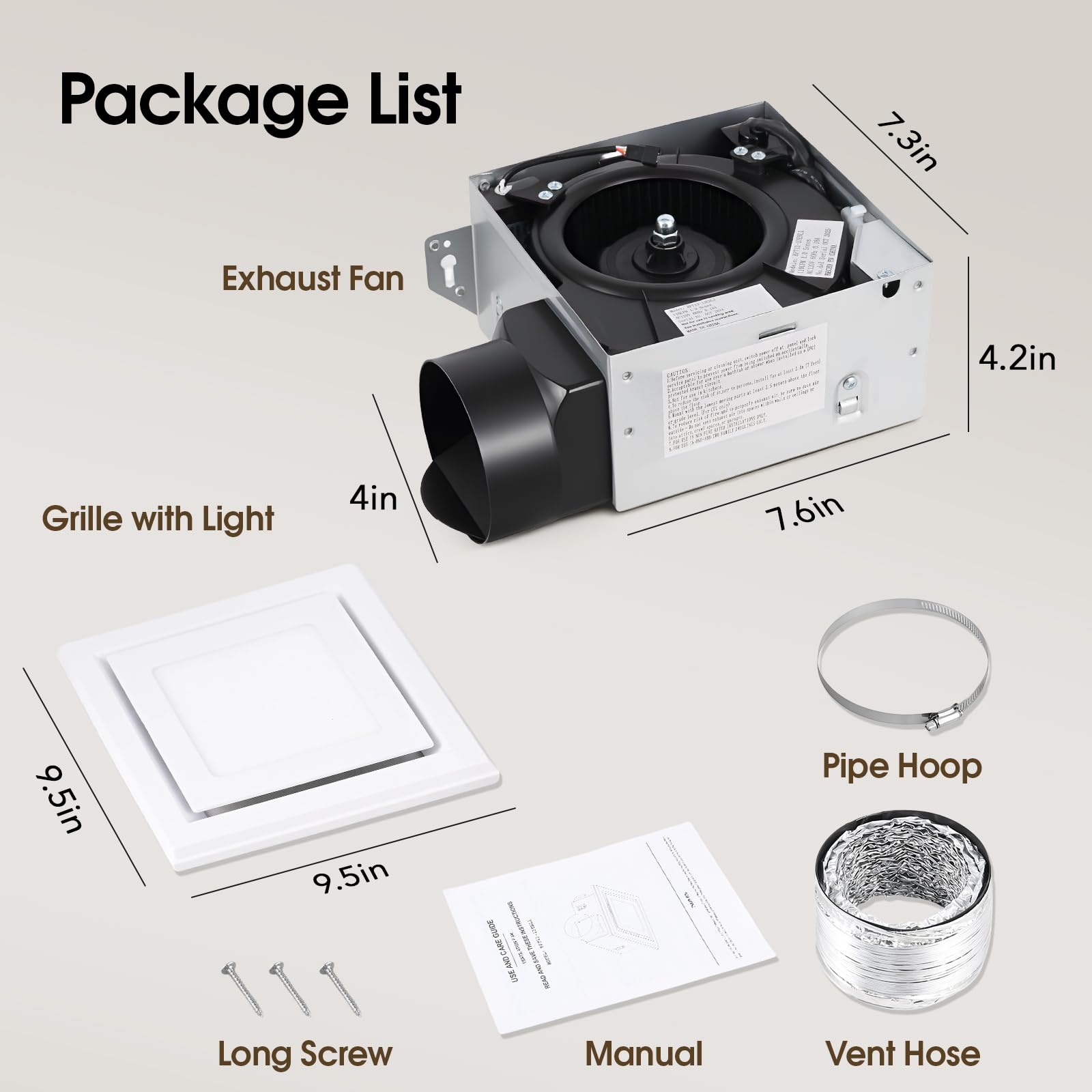 FEITON installation kit and manual included for easy setup
