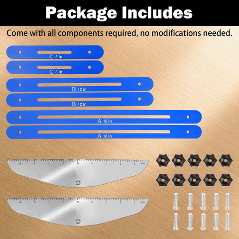 FEITON stair tread template tool extension parts for flexible lengths
