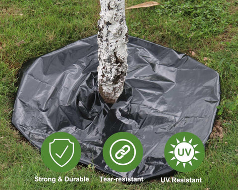 Feitore 4 Mil black plastic sheeting acts as water and vapor barrier for projects