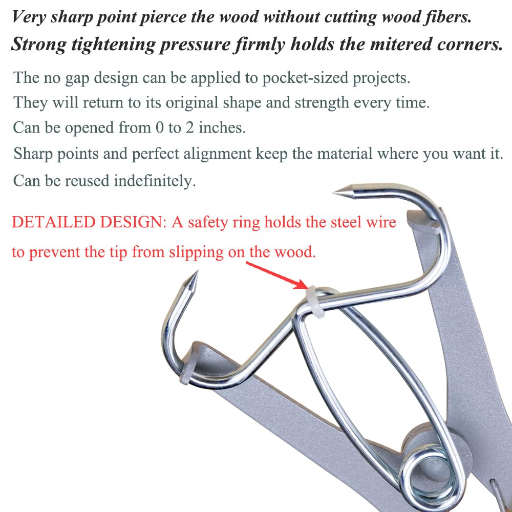 Feiyang miter clamps securing a picture frame securely.
