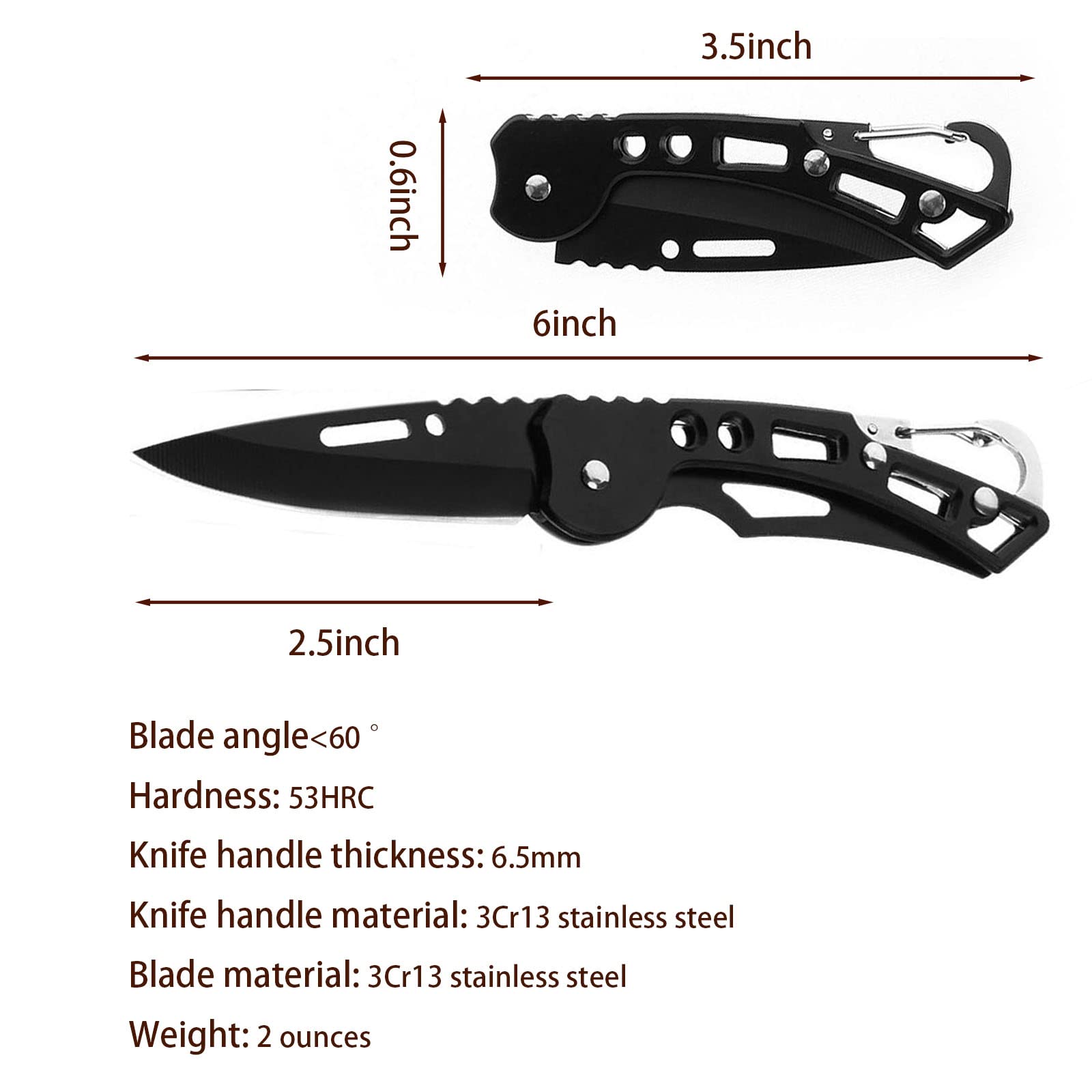 FEIZII gift-ready knife set in black, ideal for gifting.