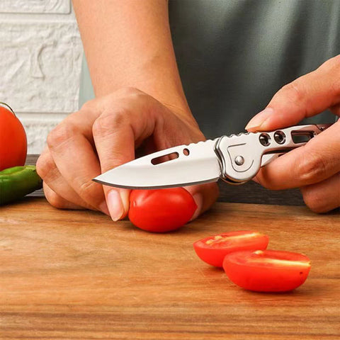 FEIZII edc knife on a keychain for quick access.