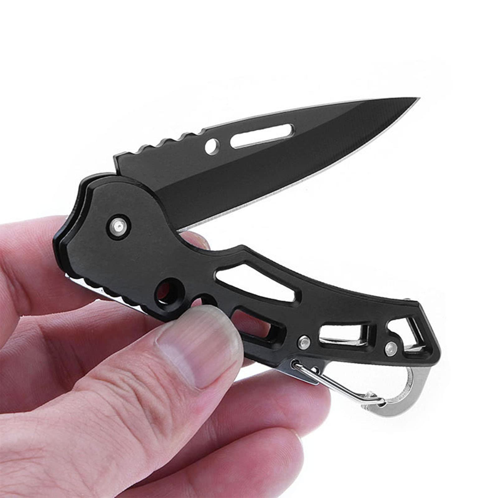 FEIZII pocket folding knife closed, compact and pocket-friendly.