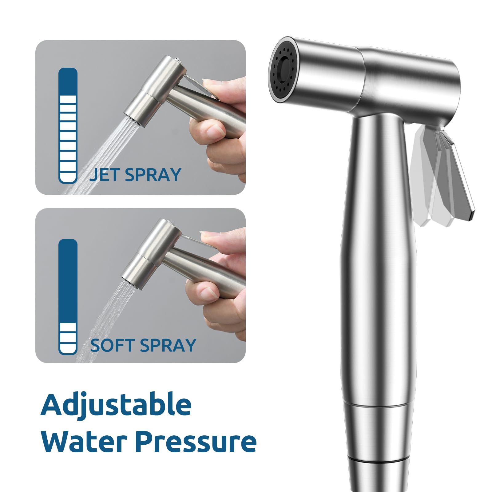 Fekivasy bidet hose shows explosion-proof design for reliable performance.