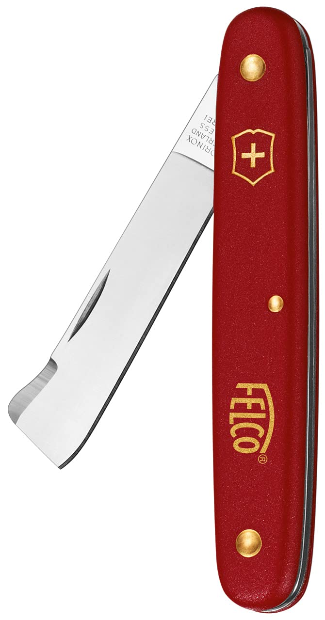 Felco 3.90 20 grafting knife with straight blade for precise cuts.