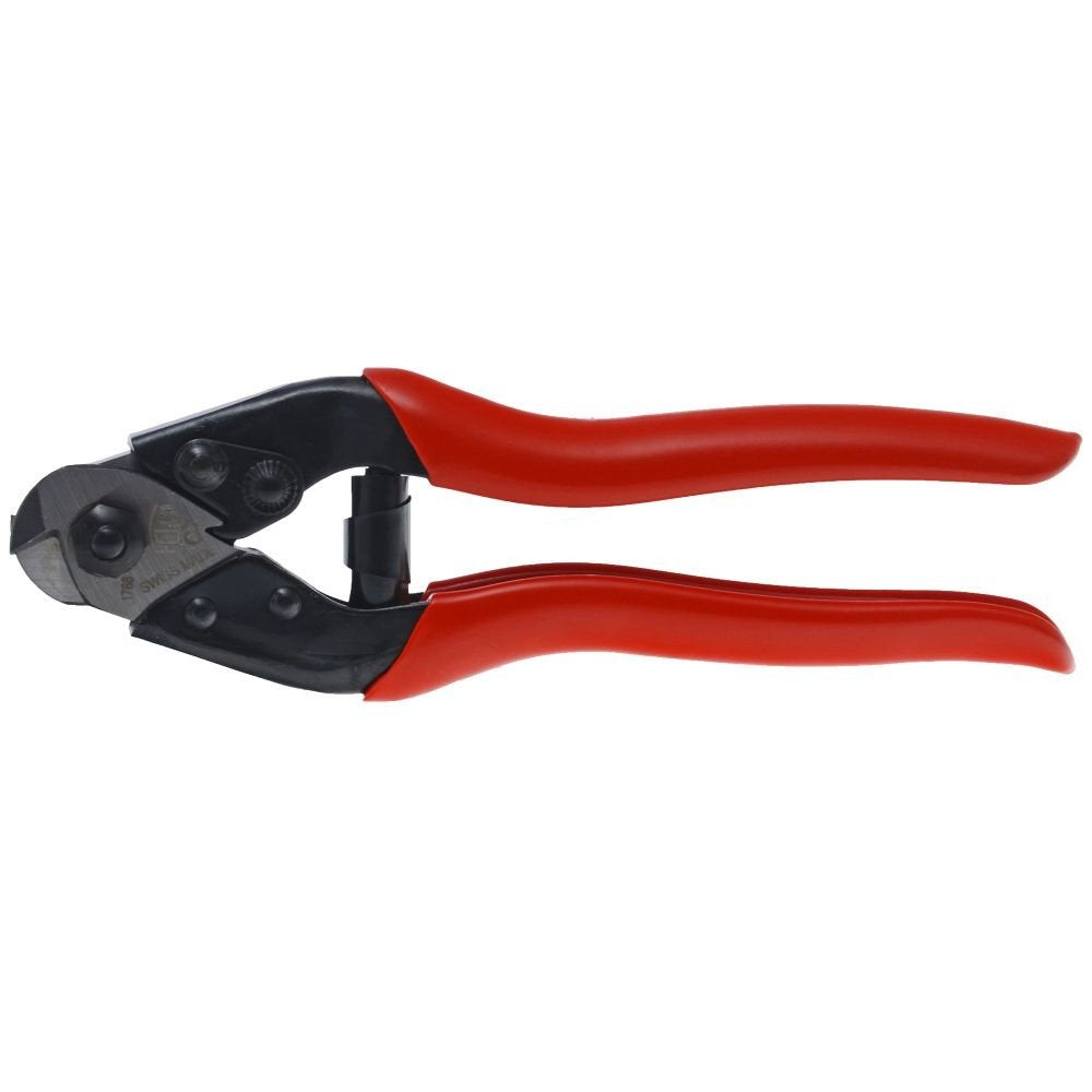 FELCO C7 non-slip pressed steel handles for steady grip.