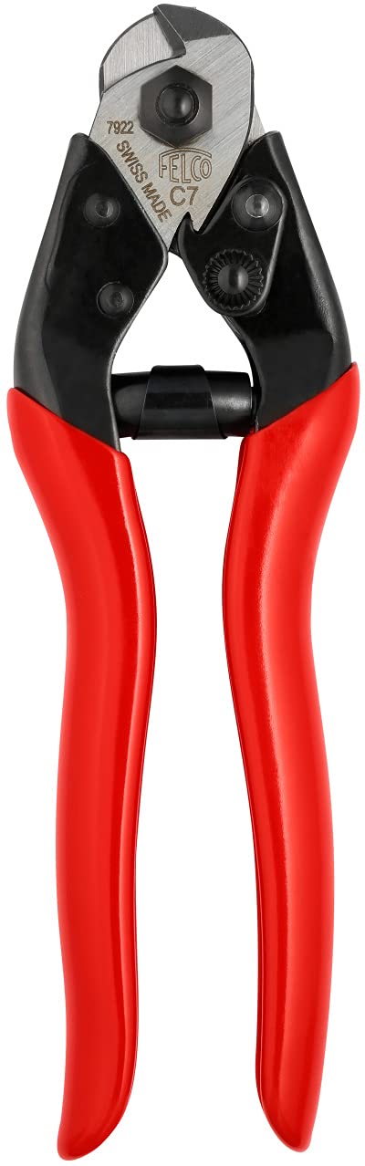 FELCO C7 triangle cutting edges for precise, clean bike cable cuts.