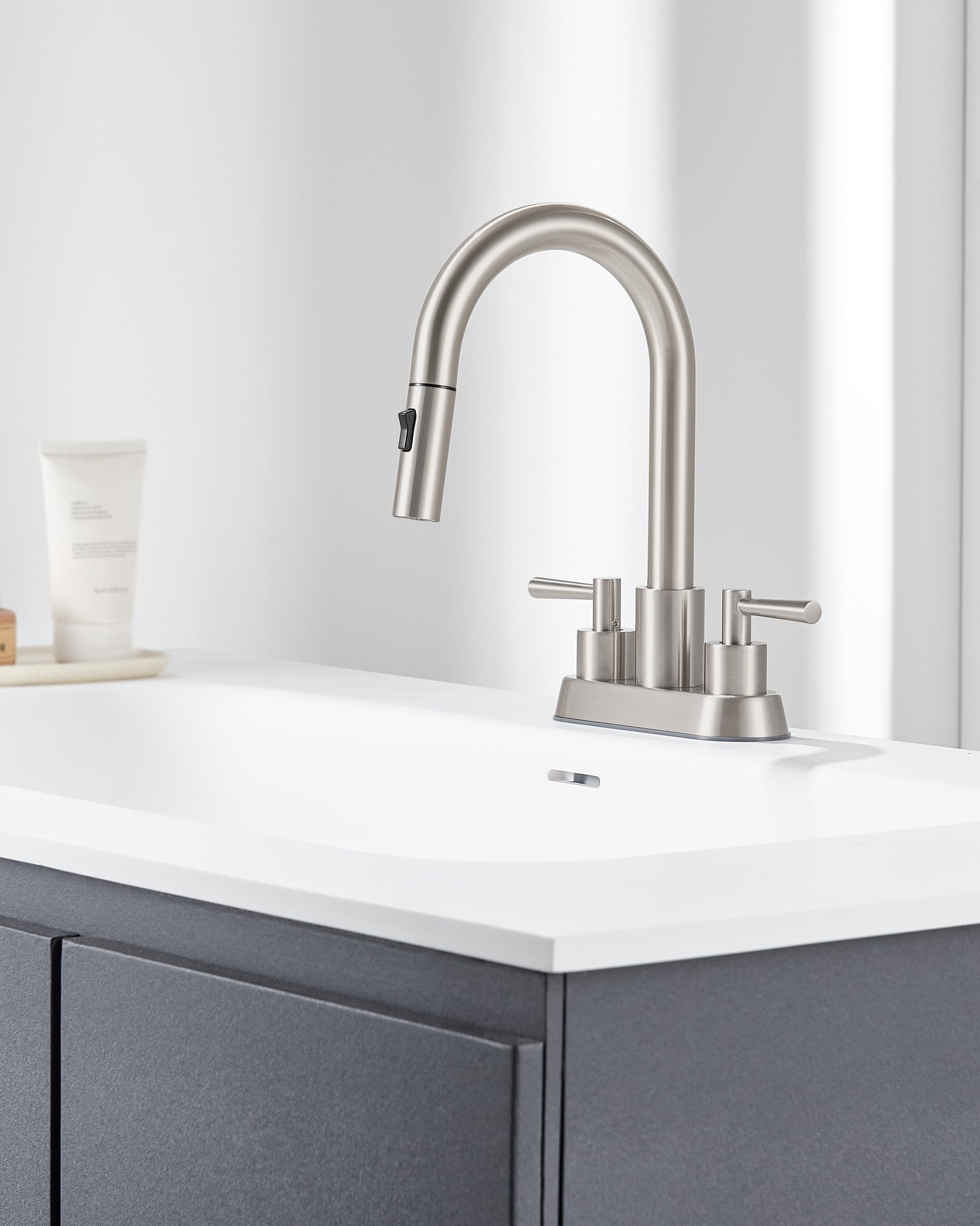 FELIXBATH durable brushed nickel finish maintains shine