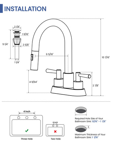 FELIXBATH 360 swivel spout eases reaching all areas of the sink