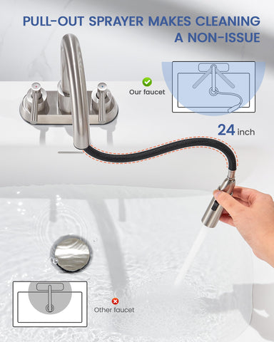 FELIXBATH two-handle control for precise water temperature