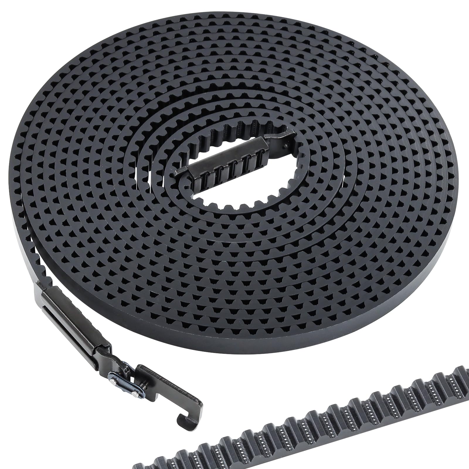 Felizshop 41A5434-13A drive belt closeup highlighting grooves for quiet operation.