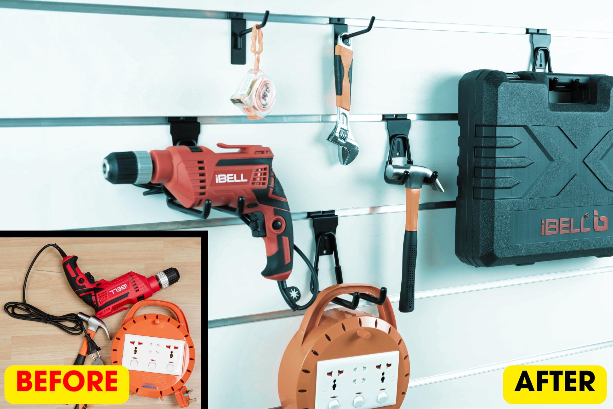 FELLER four-weld-point hook design boosts load-bearing strength.