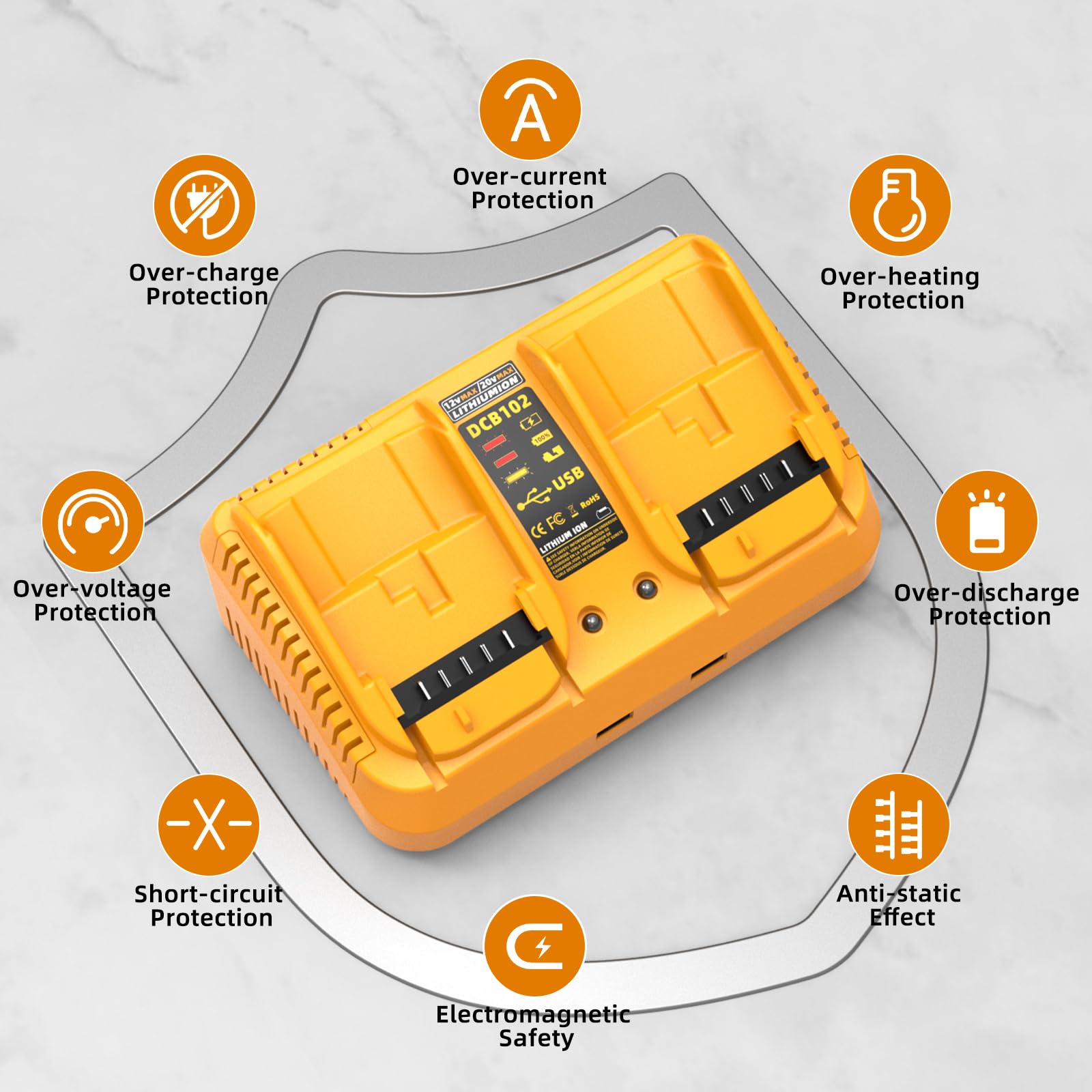 FELTYF supports DCB200 and DCB206 batteries for broad compatibility