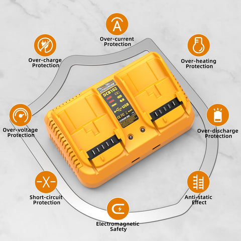 FELTYF supports DCB200 and DCB206 batteries for broad compatibility