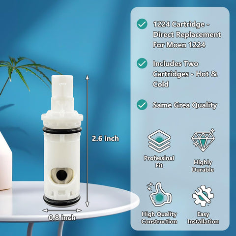 FEMAR 1224 cartridge Moen packaging showcases replacement kit.