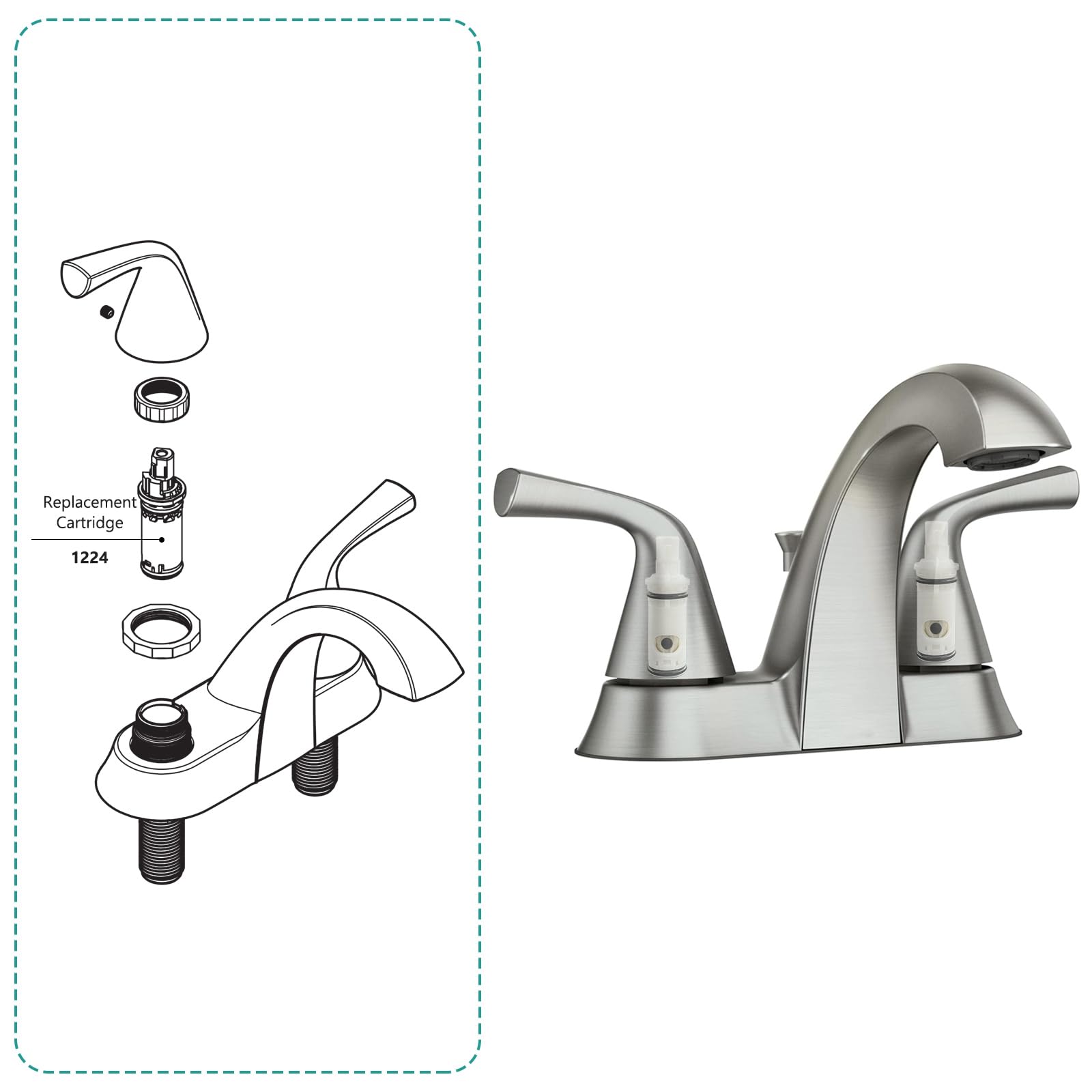 FEMAR easy installation guide supports a quick, screwdriver-free replacement.
