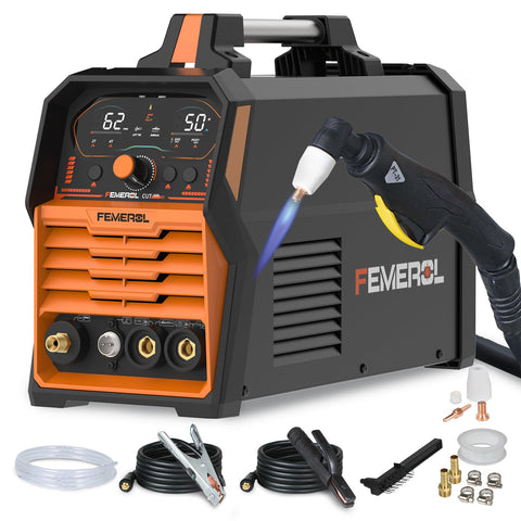 FEMEROL 3-in-1 plasma cutter in action for versatile fabrication tasks