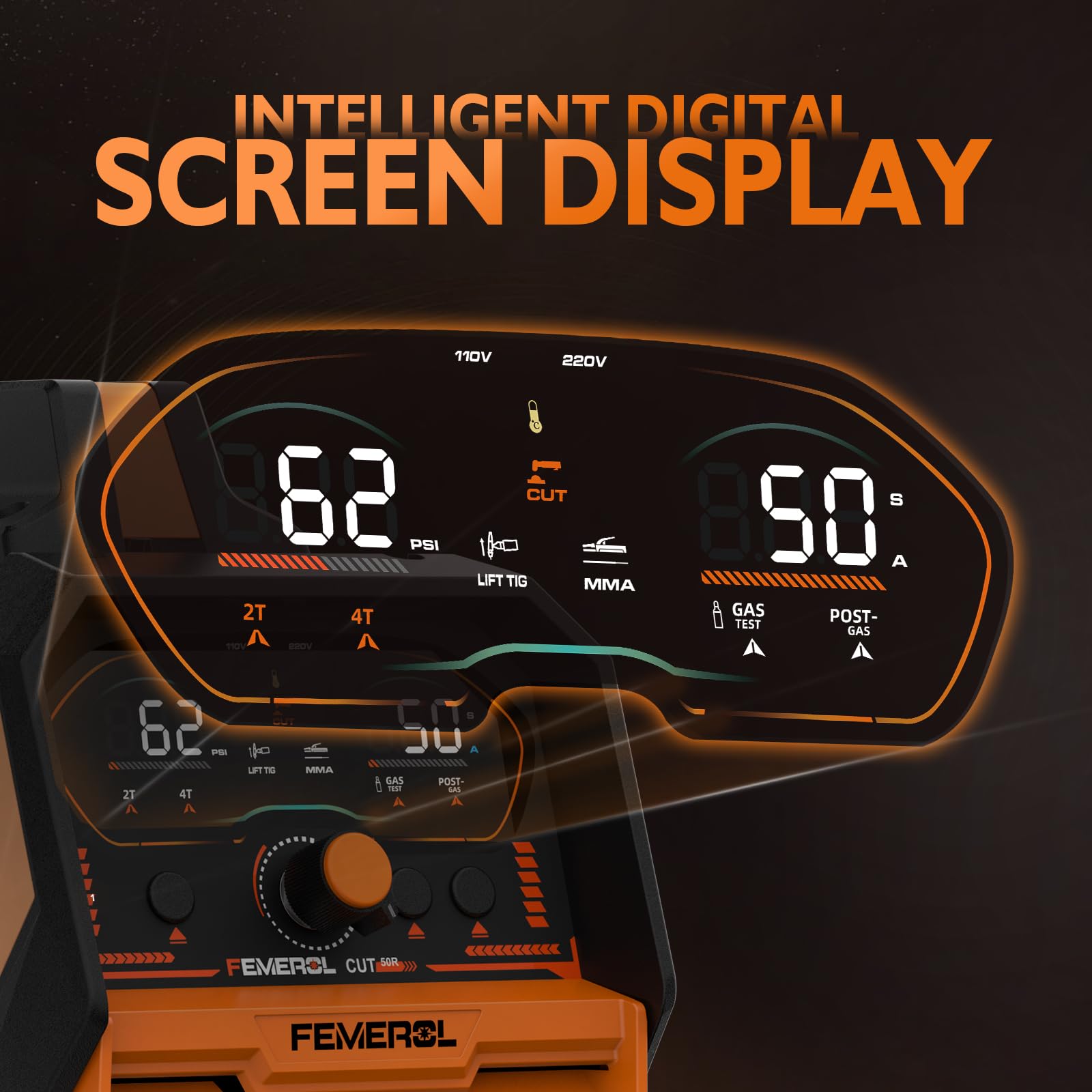 FEMEROL LED digital display shows current and status clearly