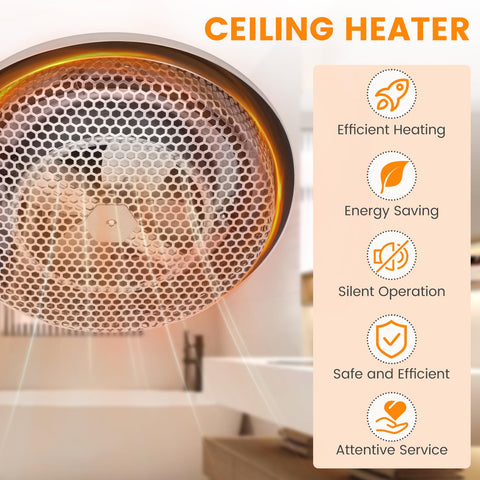 PTC ceramic element inside Femotic 157 delivering rapid warming with low noise.