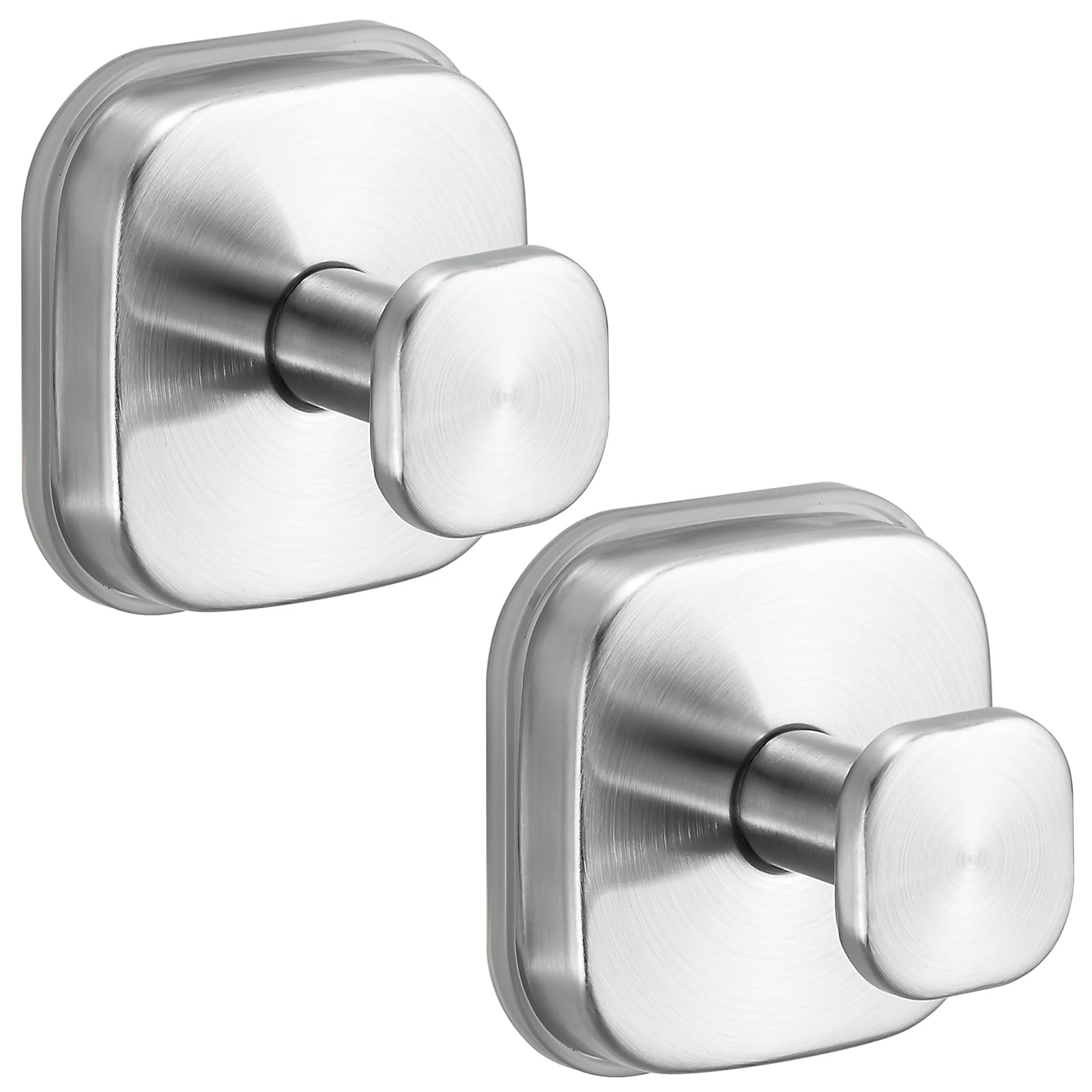 Fenas no-drill suction hooks in brushed nickel demonstrate 11lb capacity on glass.