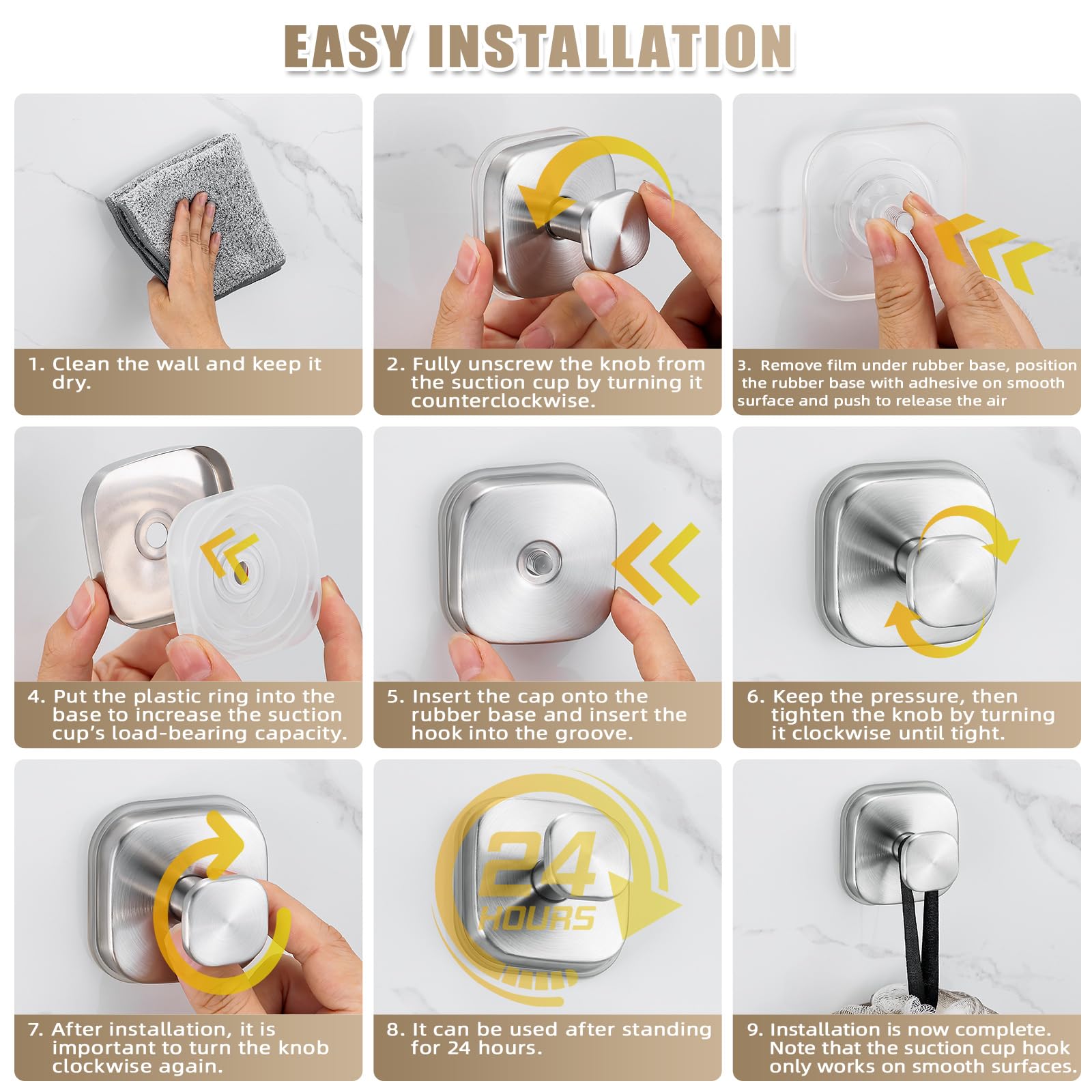 Removes cleanly from glass without marks.