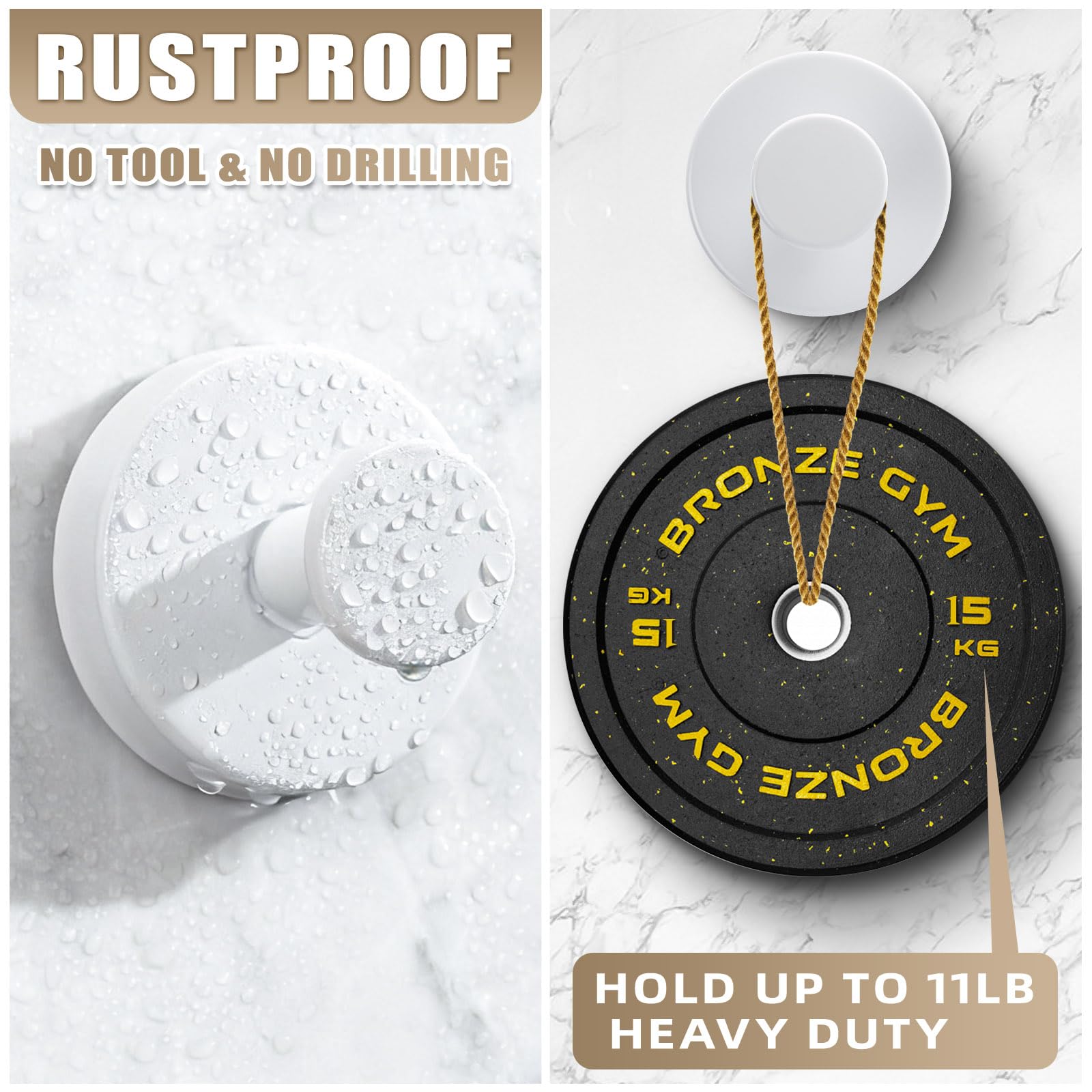 Fenas bathroom hook on smooth surfaces resists humidity for daily use