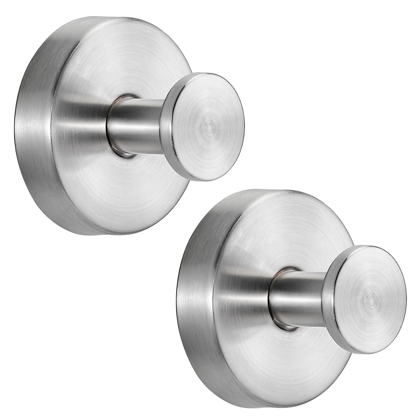 Fenas suction cup hooks in brushed nickel secure towels on smooth surfaces securely