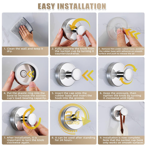 Fenas towel hooks offer quick repositioning without residue on smooth non-porous surfaces