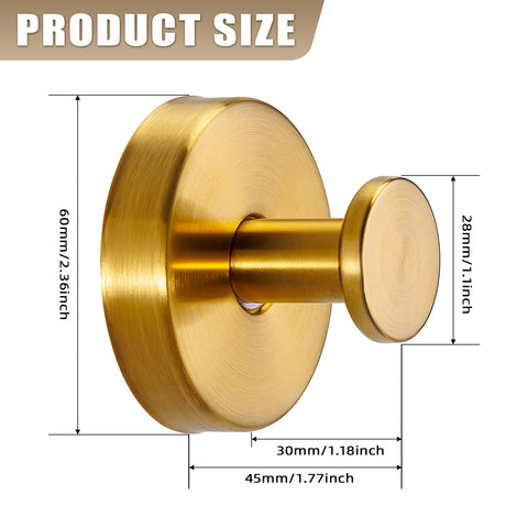 Fenas brushed gold hooks remove cleanly with no residue from smooth surfaces