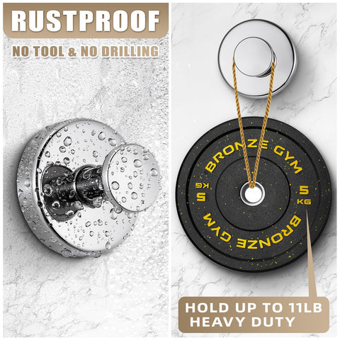 Fenas chrome polished hooks secure towels on tile surfaces without drilling