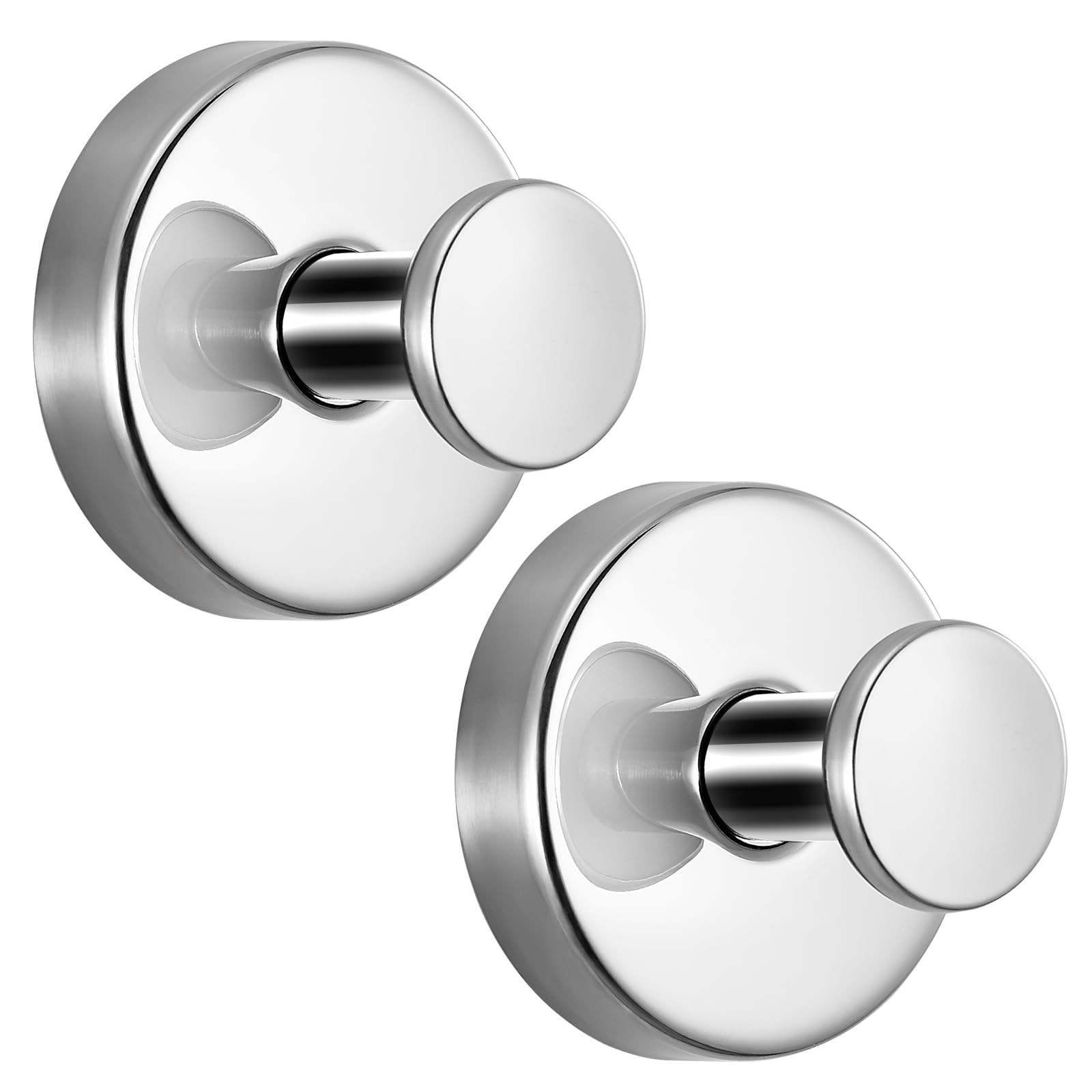 Fenas suction cup hooks on shower wall providing a rust-free towel storage option
