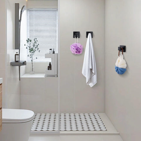 Fenas towel hooks hold towels, robes, coats in daily spaces.