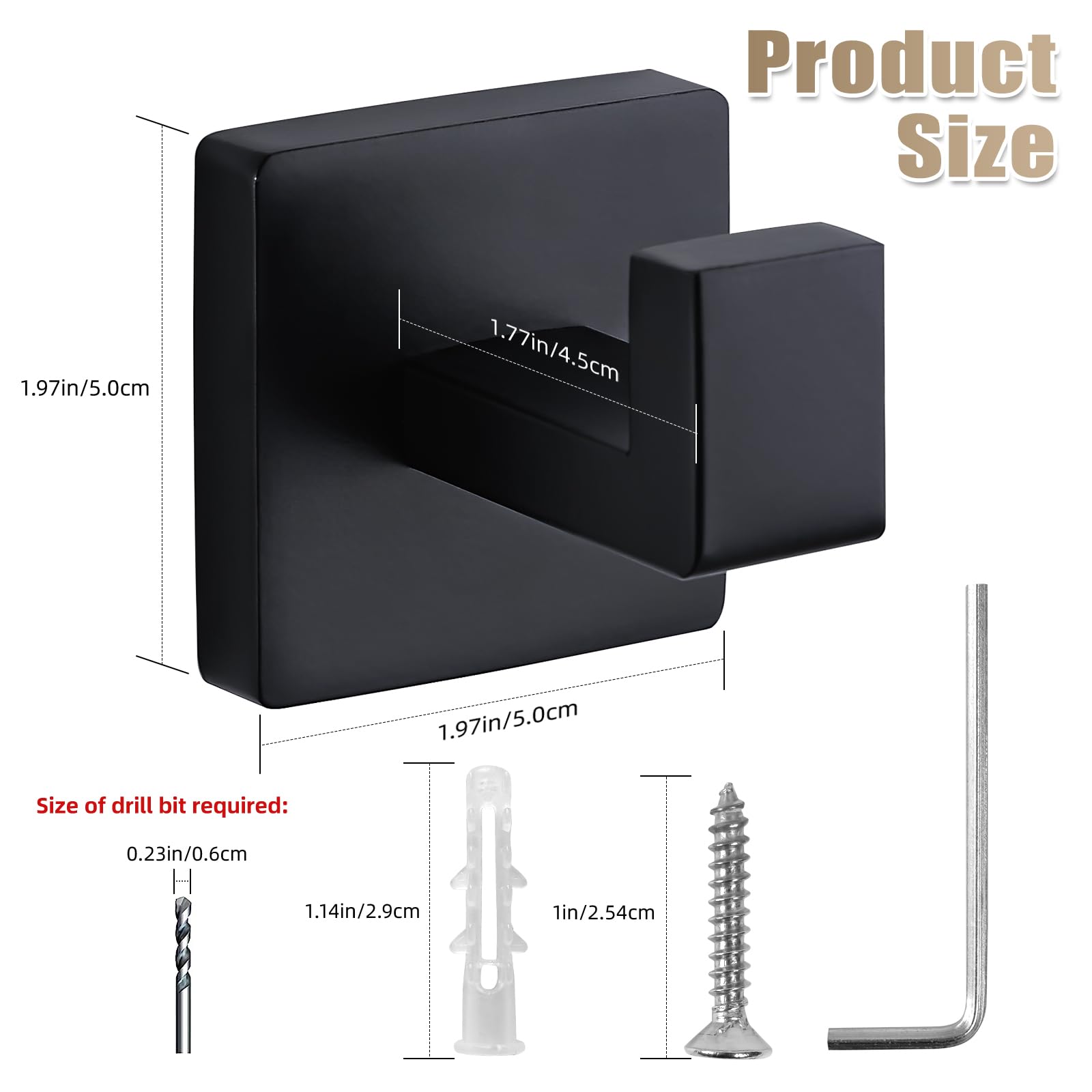Fenas towel hooks support up to 33 lb per hook when mounted.