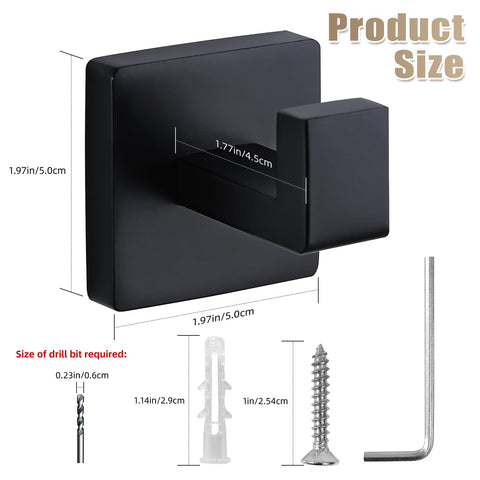 Fenas towel hooks support up to 33 lb per hook when mounted.
