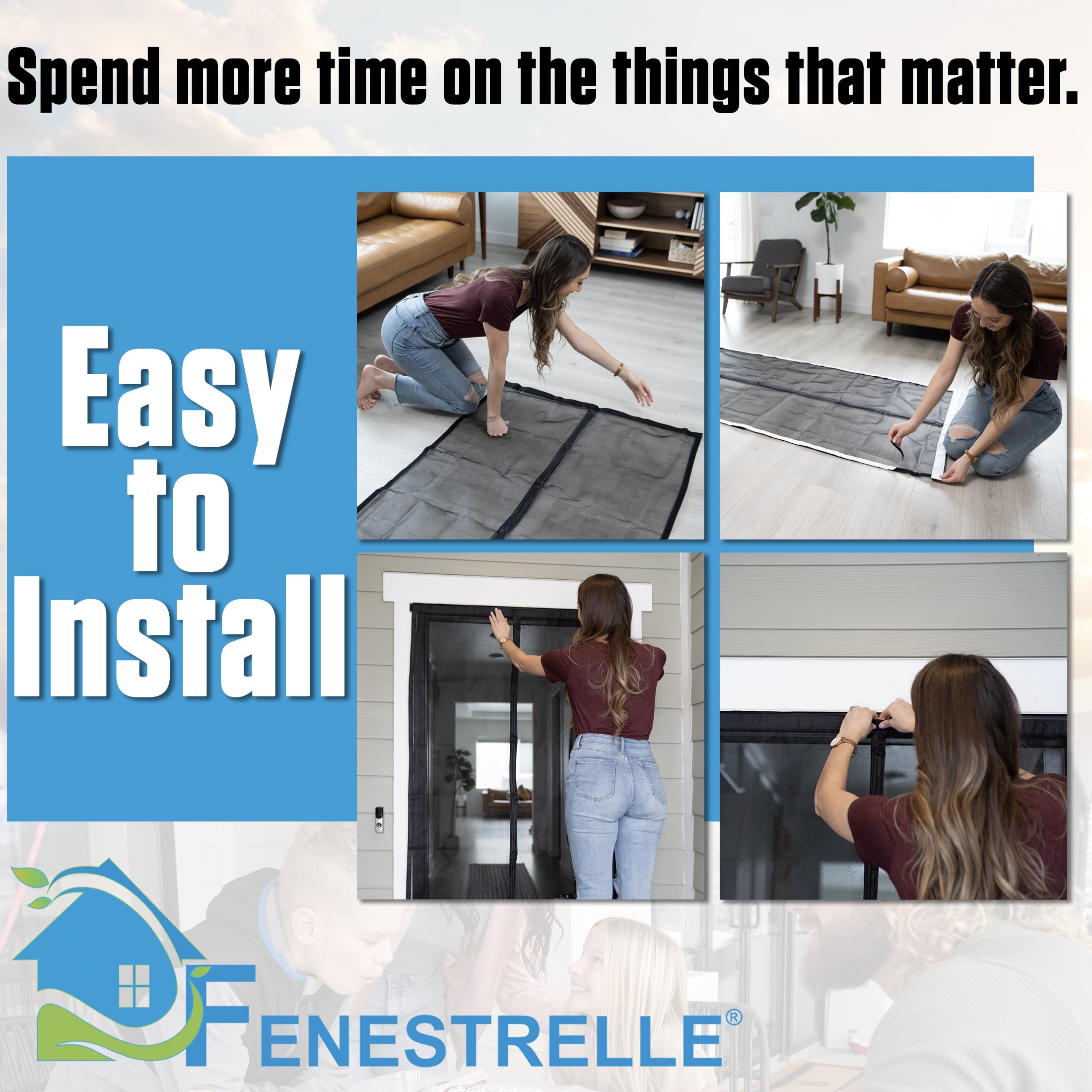 Fenestrelle door-size compatibility shows fits openings up to 37 x 80 inches.