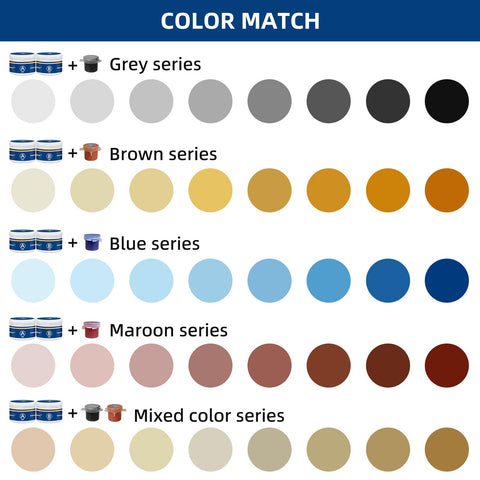 FENFANDAS color gels mixing creates a seamless color match.