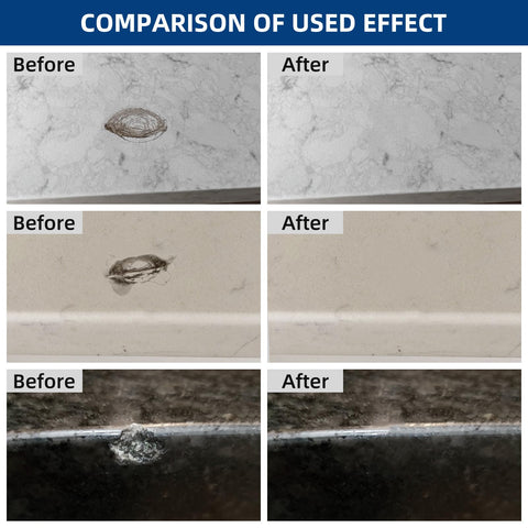 FENFANDAS porcelain tile repair application for chip restoration.
