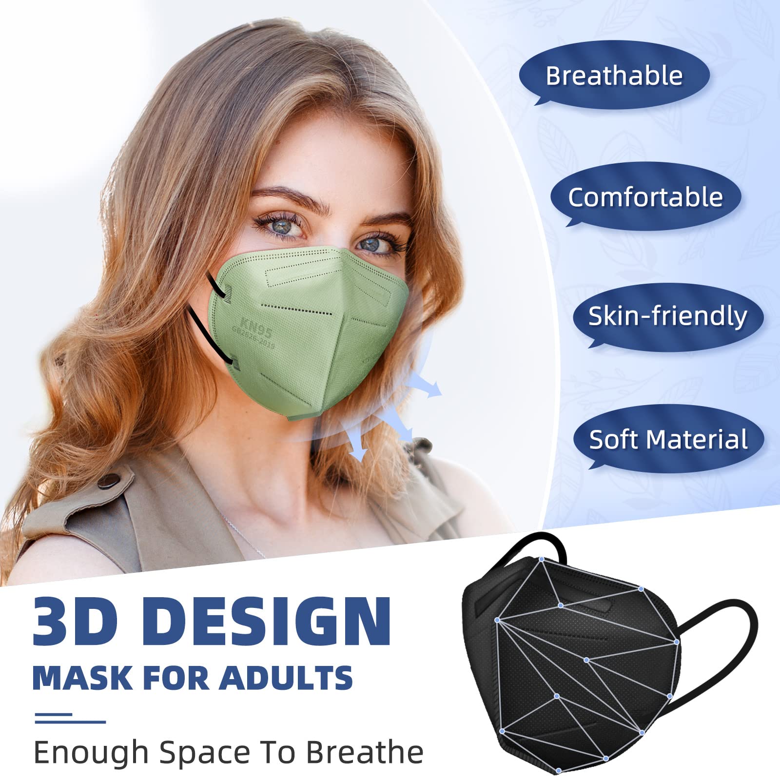 FENFEN KN95 masks are foldable and individually wrapped for on-the-go use