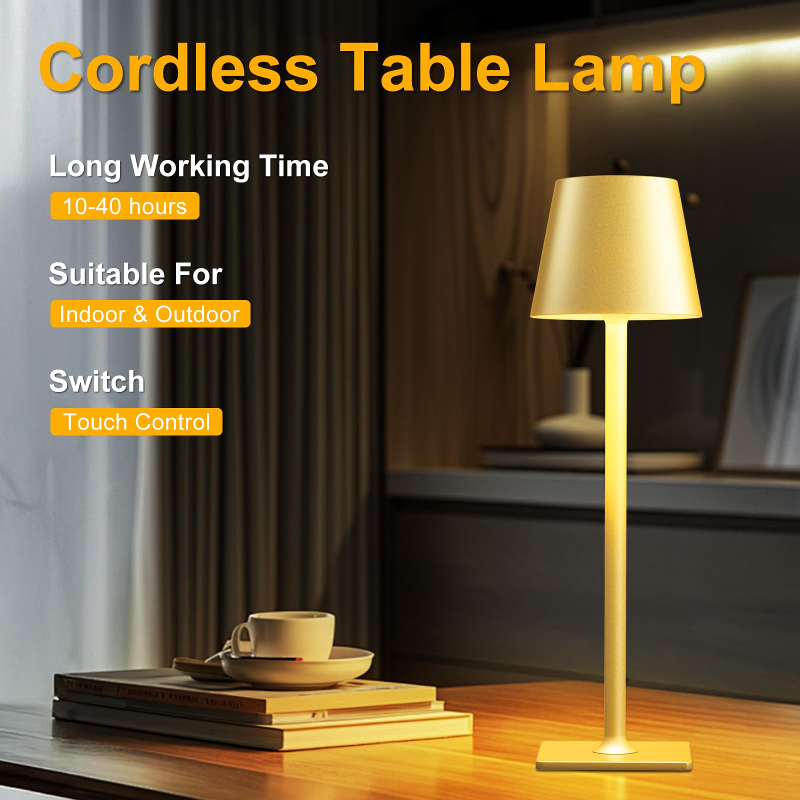 FenFud lamp featuring stepless dimming for precise mood lighting.