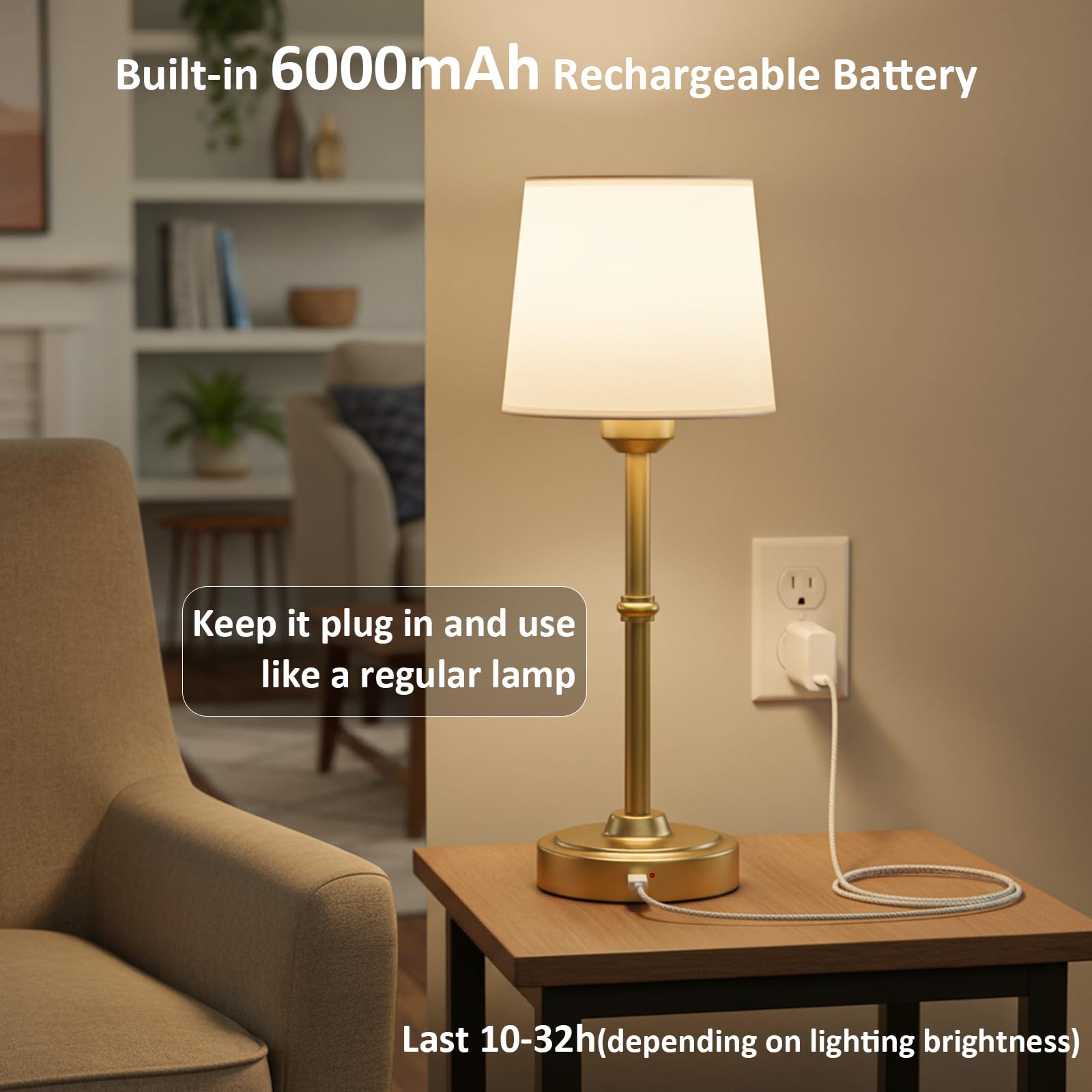 FenFud lamp touch dimmer showing stepless brightness control
