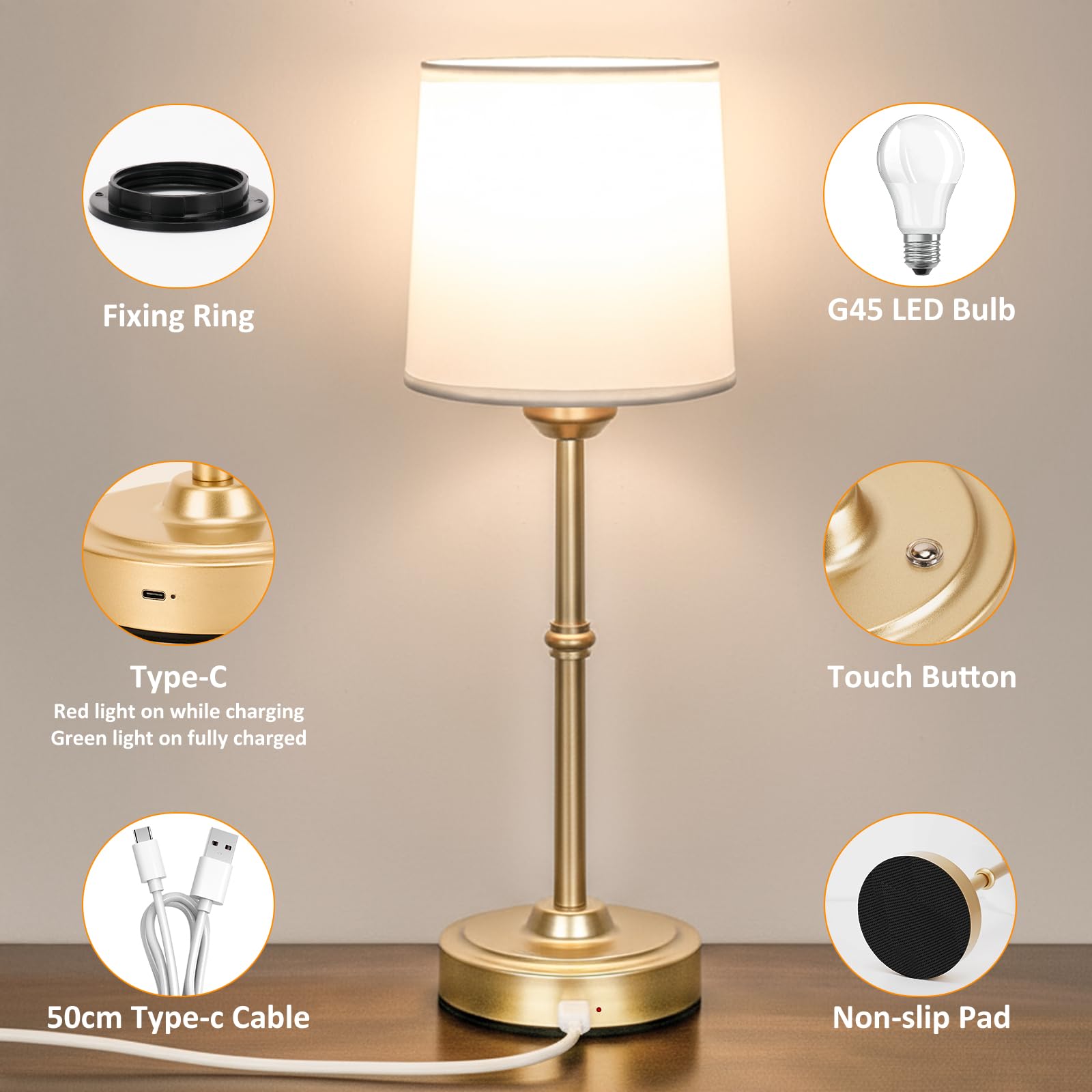 FenFud modern lamp base and fabric shade design blending with decor