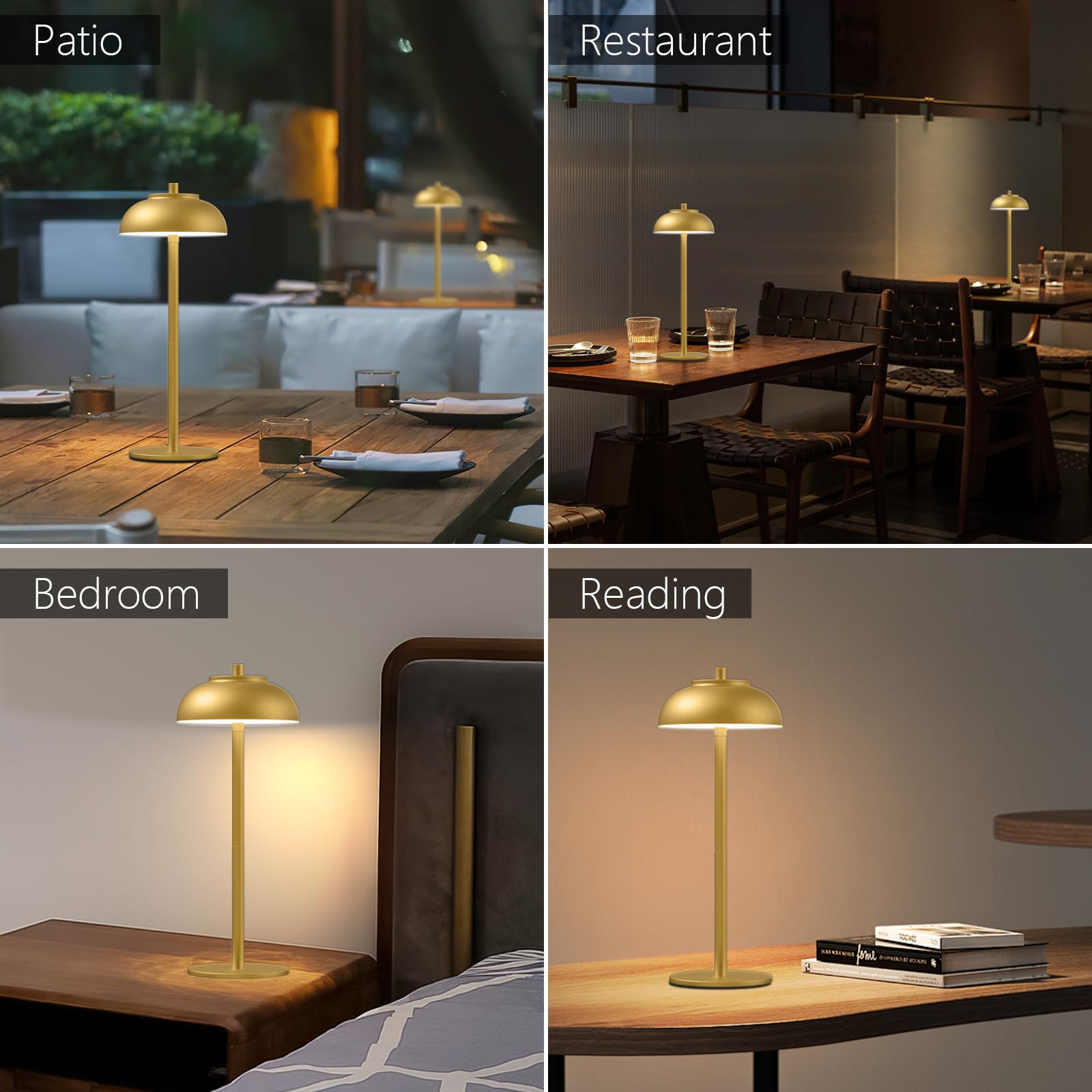 FenFud portable lamp with stable base for indoor or outdoor use.