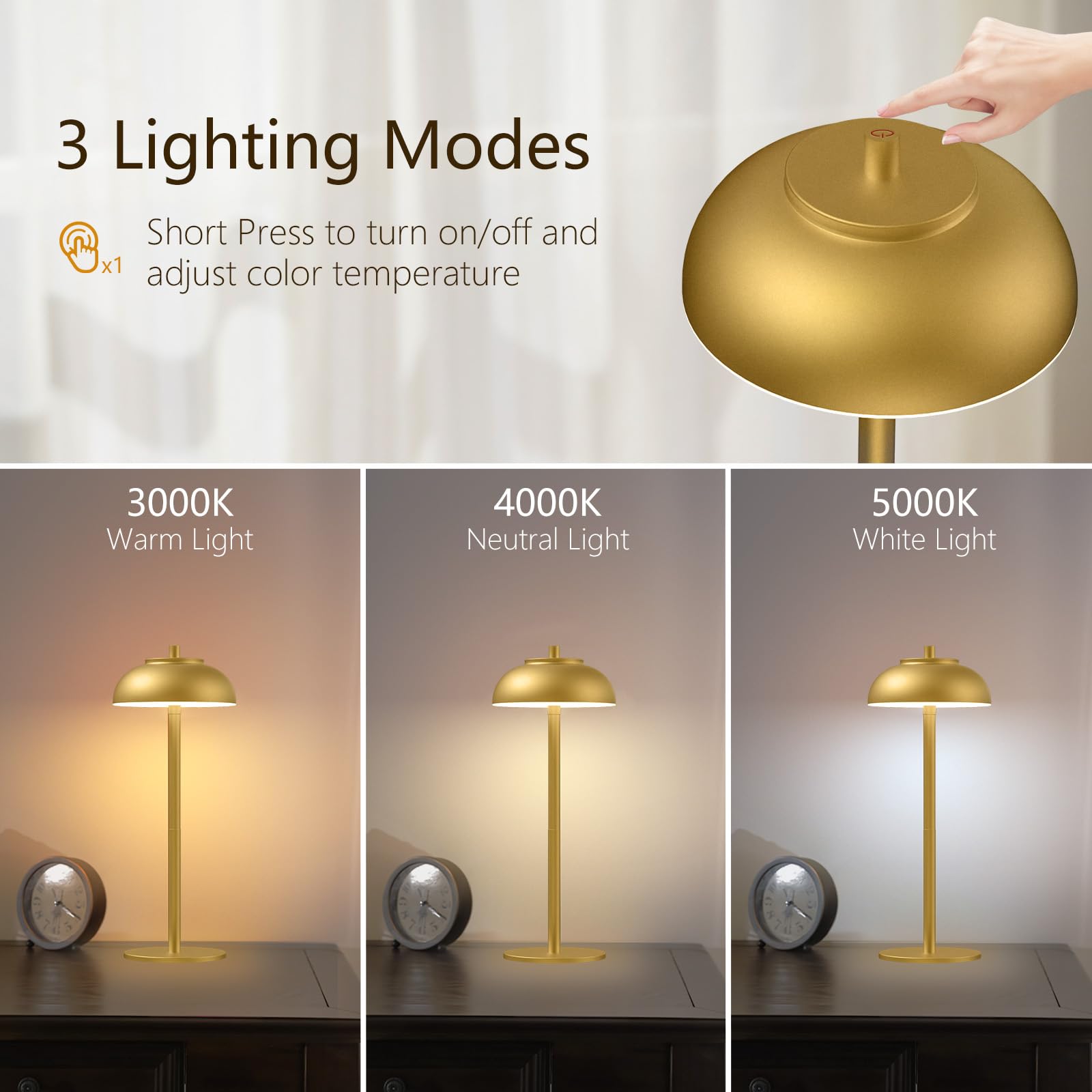 FenFud cordless lamp designed for camping and outdoor patio dining.
