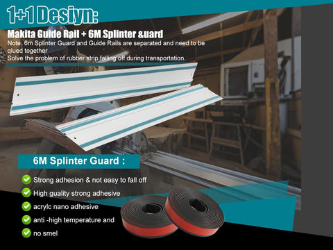 Fengind easy-install guide rail kit in a workshop setup
