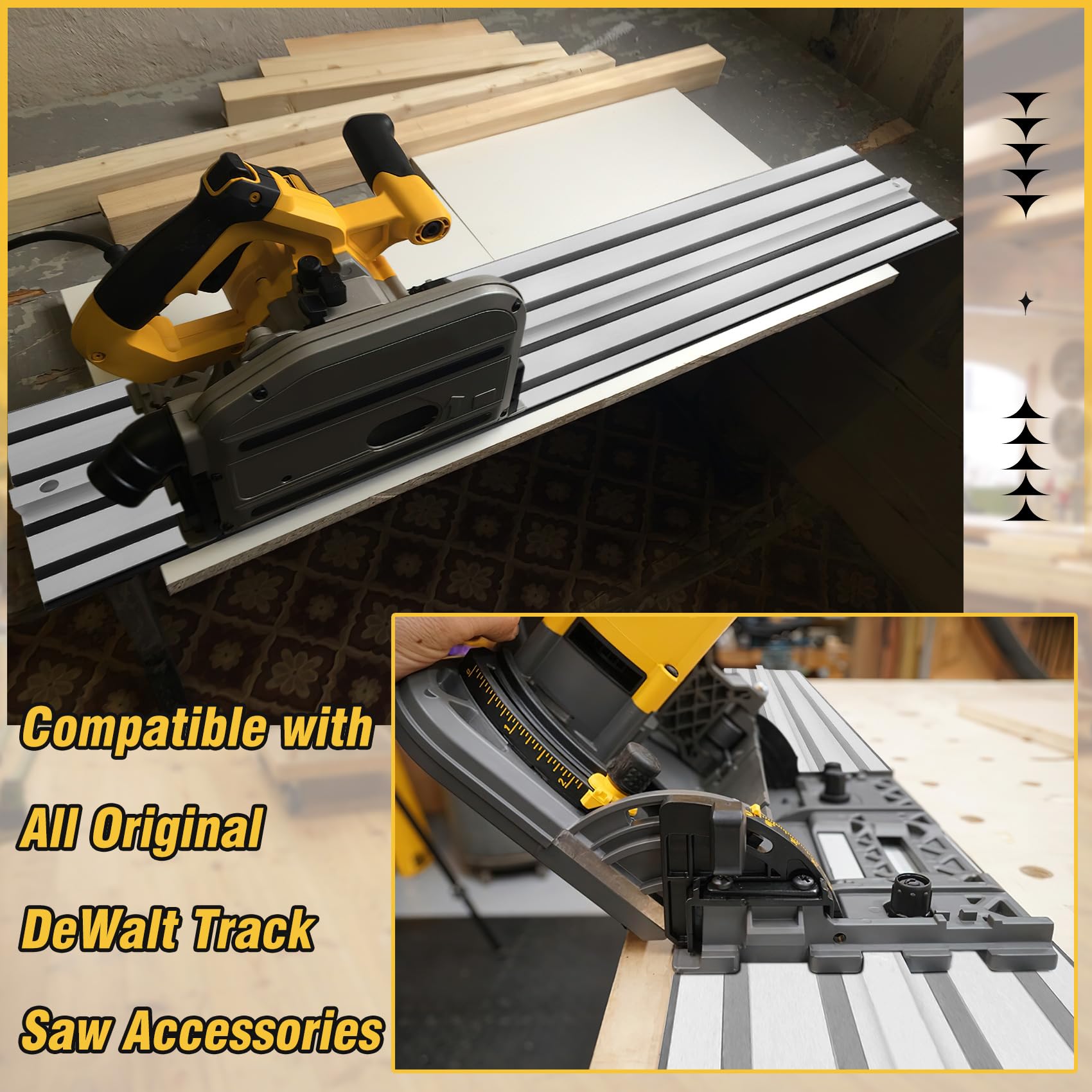 Extruded aluminum rail offers durability and rust resistance