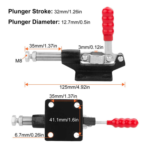FengWu GH-305C 32mm toggle clamp side view showing quick-release