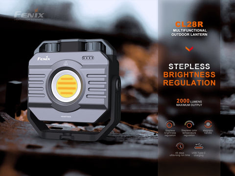 Fenix CL28R USB-C recharge port shown for fast power on the go.
